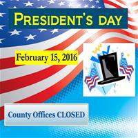 Feb 15, 2016 President's Day